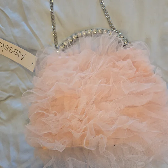 Alessia Crystal Crossbody Satchel Purse Nwt - Picture 2 of 9